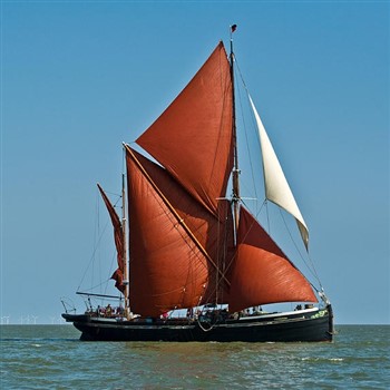 Classic Car Rally and Historic Thames barge